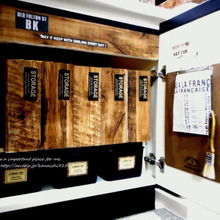 100均に見えない!洗面台下を男前に収納 ♪