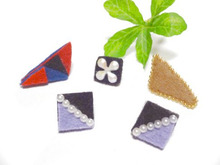 ボンドで貼るだけ!フェルトでピアスを作ろう♪