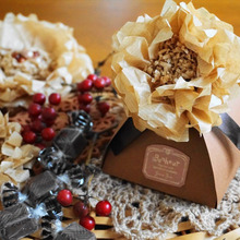 甘いけれども甘すぎない♪ビターなチョコ色ラッピング