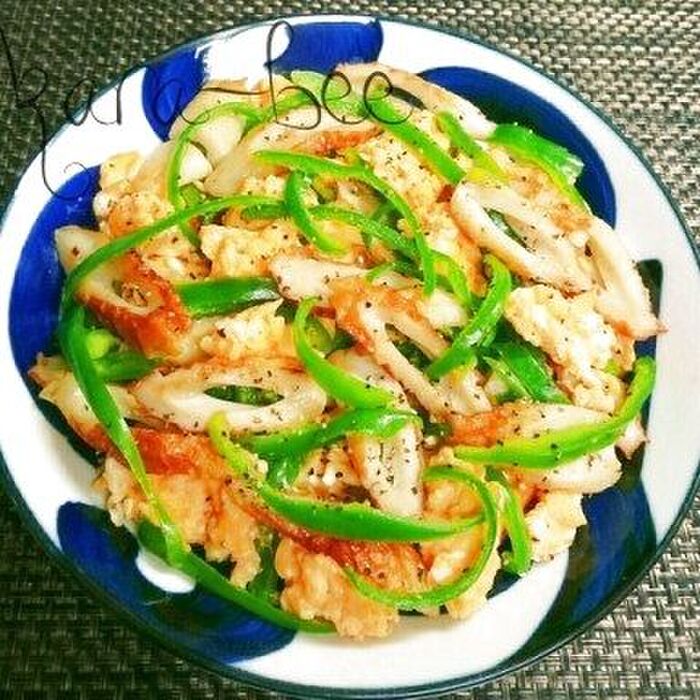 節約70円♡絶品!ちくわとふんわり卵の塩バター炒め