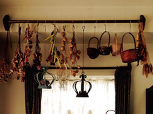 カーテンポールDIY!★端材と丸棒で作る★オシャレなカーテンポール!