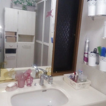 セリアのかごを利用して!洗面所をスッキリ収納!掃除も簡単に!