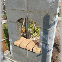 【ステップ8】塗り壁フェンスDIY!ブロック積 その②花置台の造り方