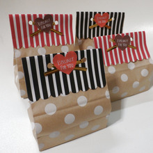 100均の紙袋でラッピング~キュートで簡単友チョコにどうぞ(^^)/