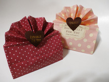 100均の紙袋を折ってとめるだけ!(^^)!簡単お洒落にラッピング♡