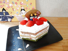 ひなまつり*3色いちごショートケーキ