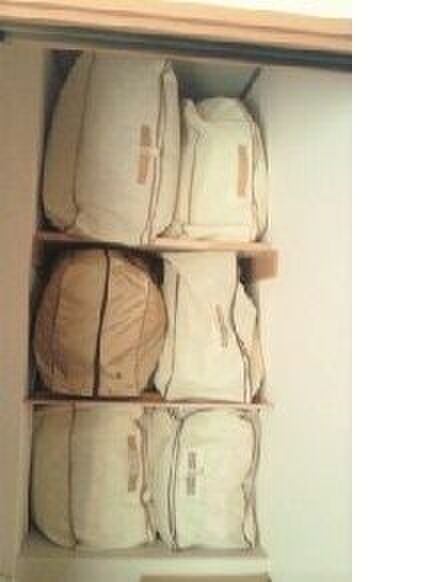 棚板増設で布団の出し入れがラクに♪