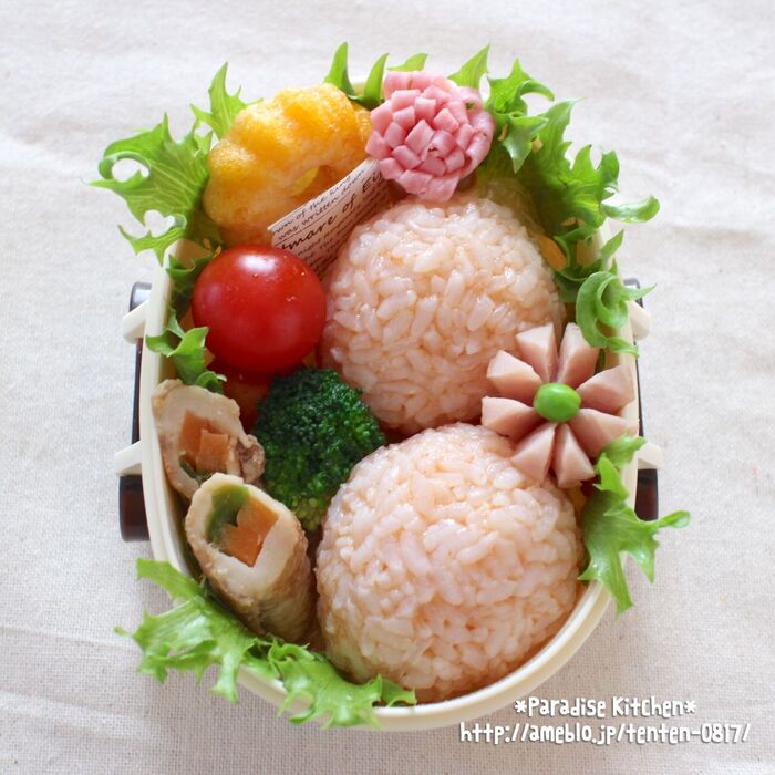 ③お弁当箱への詰め方!