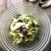 鶏ささみとロメインレタスのヨーグルトマヨサラダ