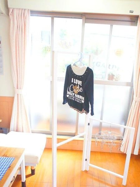 💖梅雨の季節も安心★端材で室内物干しをDIY★花粉対策!