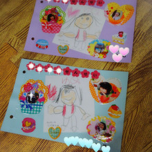 余った写真年賀状で♪メッセージカード作り!