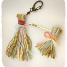 100均素材で簡単!毛糸と麻紐のタッセル作り