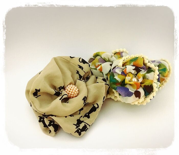 簡単リメイク!いらなくなったシュシュで素敵な花飾り