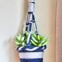 巻く!ねじる!結ぶ!編まずに簡単♪ハンギングポット