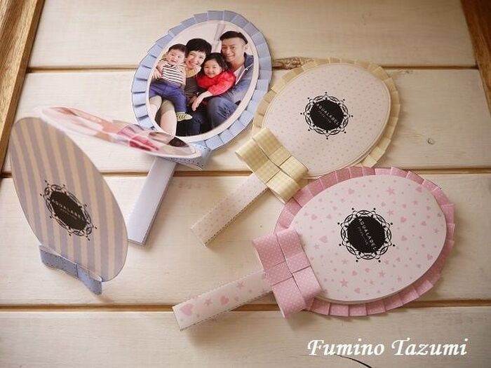 資生堂☆手鏡のペーパークラフト☆ダウンロード