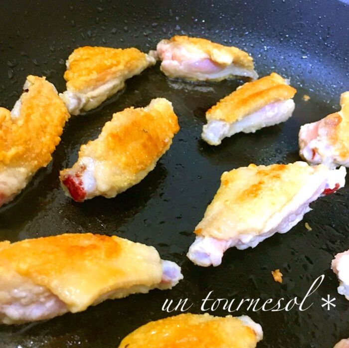 ④側面まで焼いて!