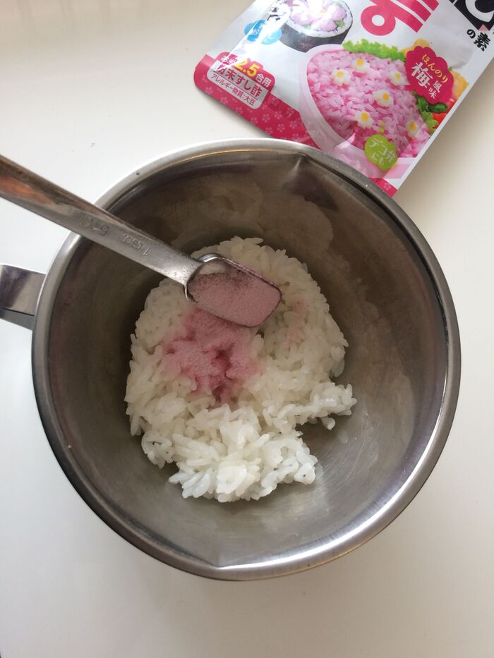 ピンクご飯を作る