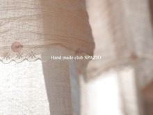 桜の枝で染める草木染めde春のカーテン