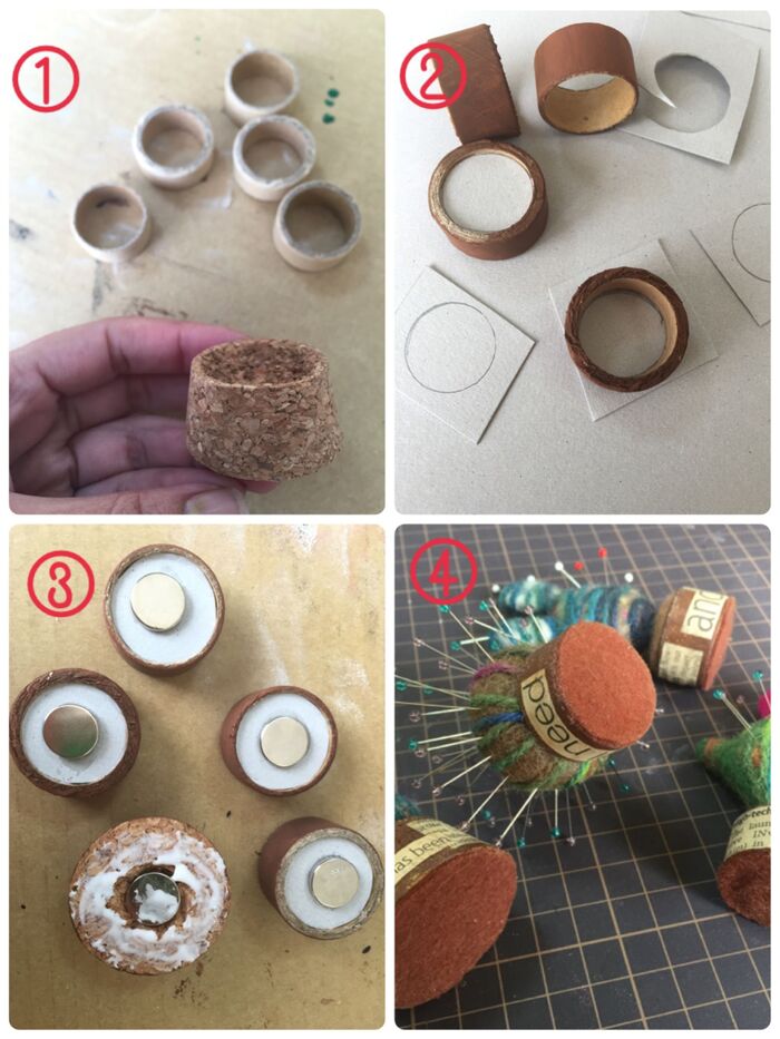 マグネット付きの鉢の作り方!