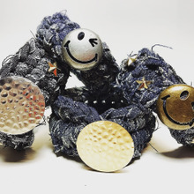 細編みだけでゴツかわブレスレットに