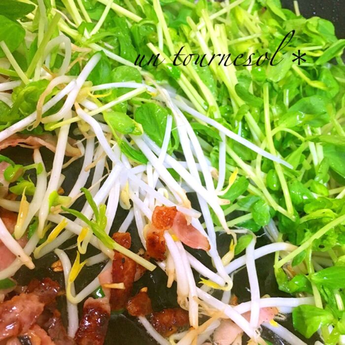 ④豆苗ともやしの炒めすぎ注意!