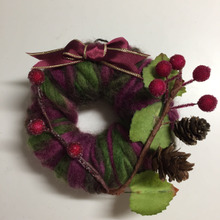 100均毛糸でリース!作り方