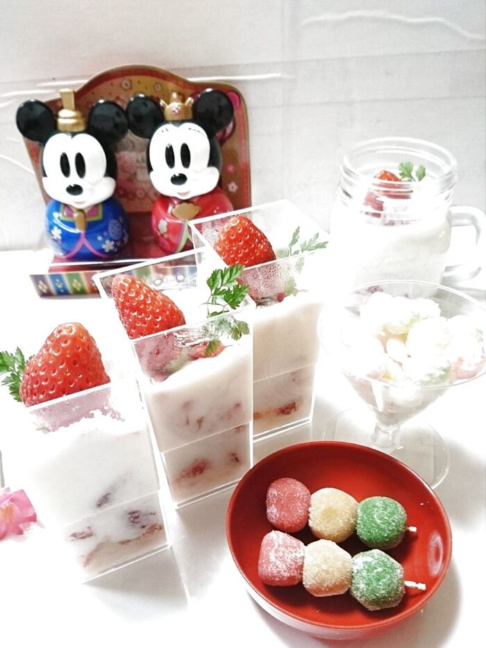 調理時間5分♡マシュマロ苺ヨーグルトムース