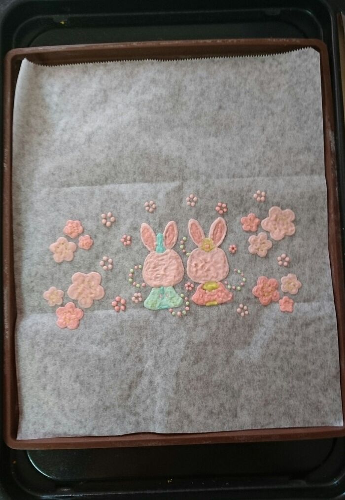 焼く直前に冷凍庫から出します