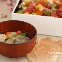 白だしで簡単に作れる*あさりでも十分満足なかわいいお吸い物