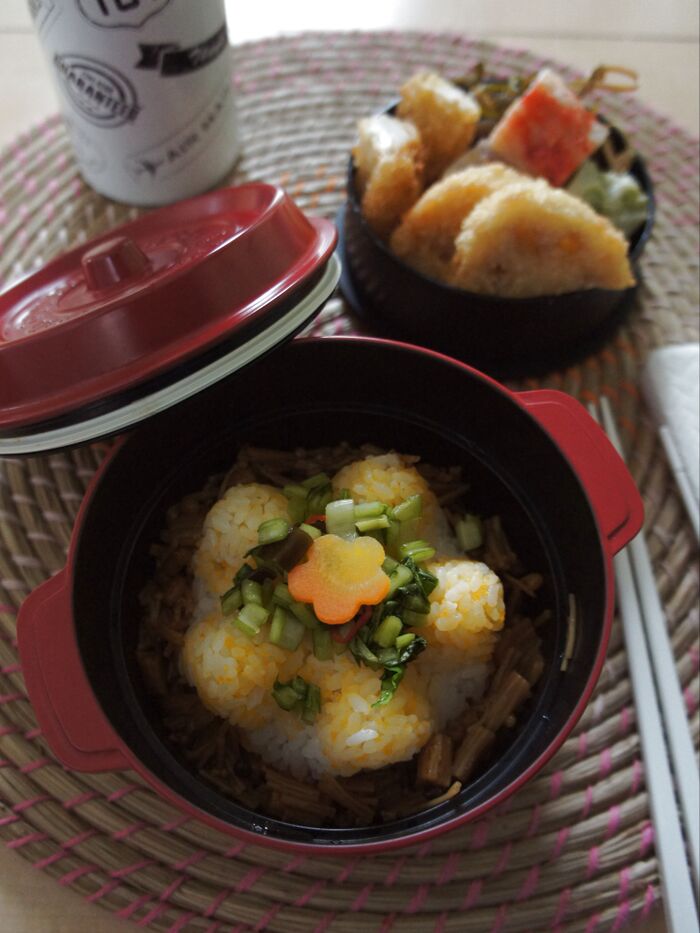 お弁当箱に入れても♪