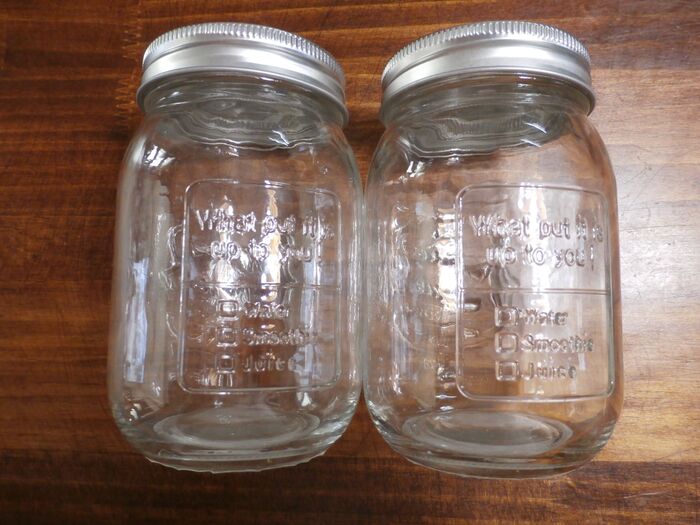 このメイソンジャーを使いました。