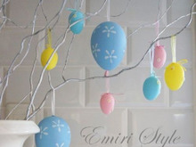 100均☆キャンドゥ♪お洒落な「イースターツリー」ディスプレイ♡