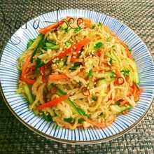 パクパク止まらない♡切り干し大根のハリハリ三色漬け