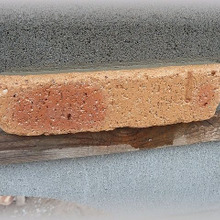 壁面にスライスレンガをモルタルを使って張る方法!!