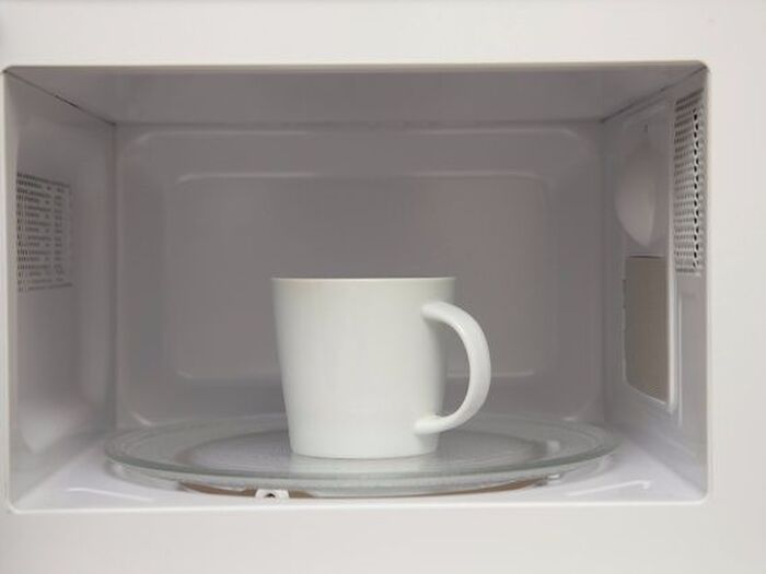 電子レンジの汚れはチンして放置!
