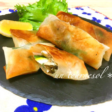 貧血防止効果に!さっぱり食べれる♪カキのレモン春巻き