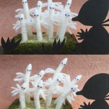 毛糸を巻いて作る☆動くニョロニョロ!