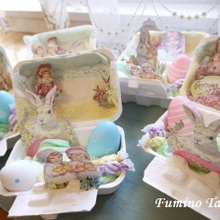 100均材料でパステルのイースター飾り