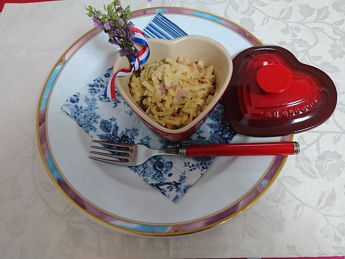 A la crème d’amazake et kiriboshi