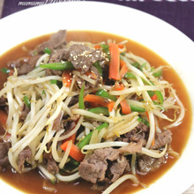 野菜たっぷり!もやしのにんにく醤油炒め。