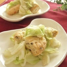 やみつき副菜♪キャベツとがんもの柚子胡椒マヨ和え