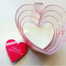 段々ハートが 可愛い♡ピンクの 計量カップ♡