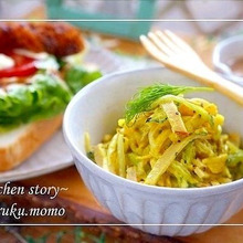 懐かしの味♪カレーもやしのサラダ