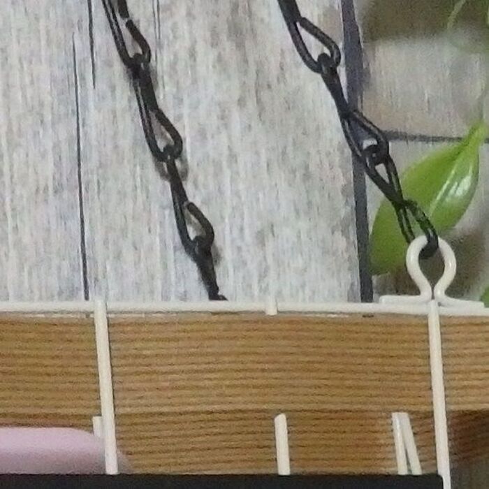 チェーンフックを持ち手風に。