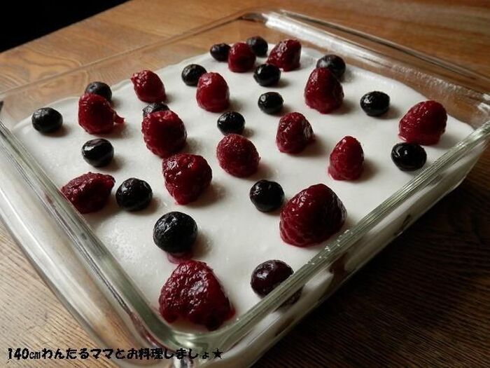 レンジで簡単★ヨーグルトスコップケーキ
