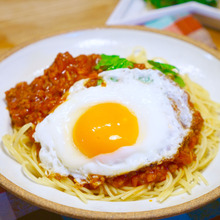トマトジュースで簡単!ミートソーススパゲティのレシピ♡