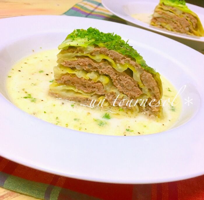 美肌効果♪今しか食べれない!春キャベツのミルクミルフィーユ