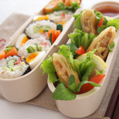 簡単!おいしいエスニック「ベトナム風春巻のレタス巻き弁当」