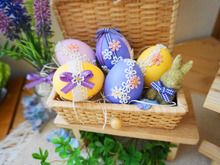 レース&リボンでエレガントなイースターエッグ♡