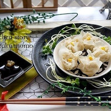 エビシュウマイみたいな~ふわふわ豆腐シュウマイ♪